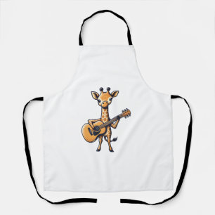 Tablier Cute Giraffe Jouer Guitare Giraffes Musicien Musi