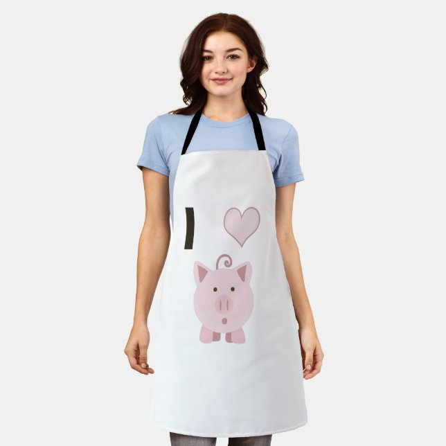 Tablier Cute I coeurs Desgin (Porté)