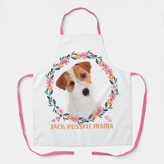 Tablier Cute Jack Russell Terrier - Jack Russell Mama (Recto)