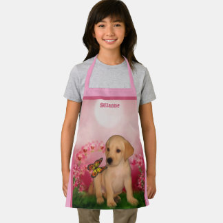 Tablier Cute Jaune Labrador Chien Chien Chien Chien Person