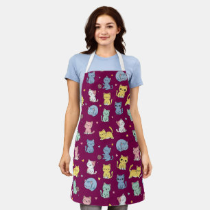 Tablier Cute Kitty Chat Motif Apron