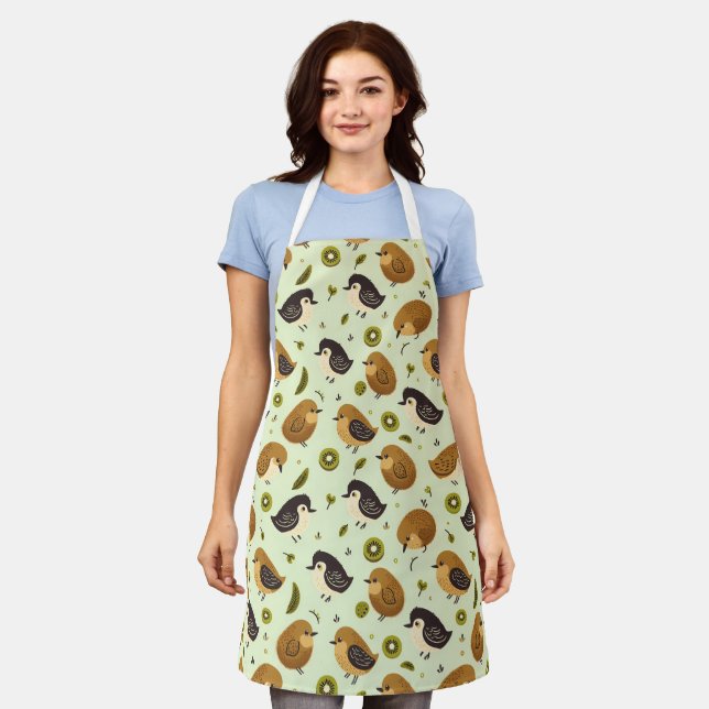 Tablier Cute Kiwi Birds Motif (Porté)