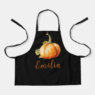 Tablier Cute Little Citrouille Nom des enfants