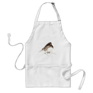 Tablier Cute Little Junco, Aquarelle Nature Bird
