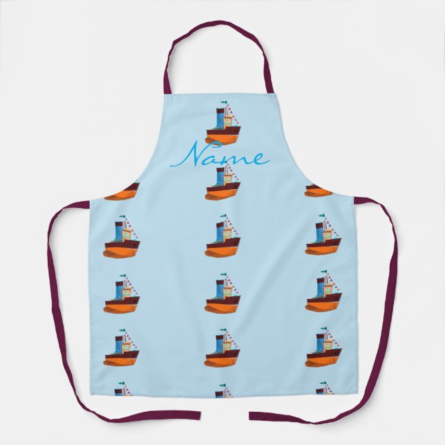 Tablier Cute Minuscule remorqueur Thunder-Cove (Recto)