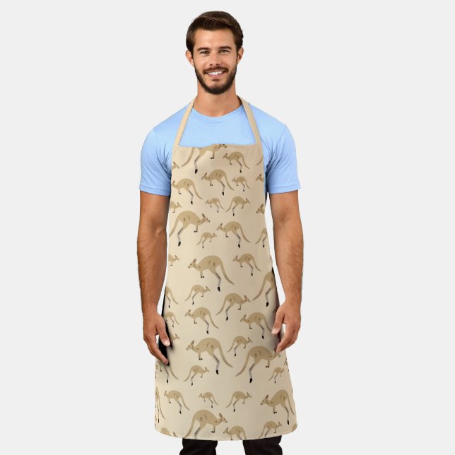Tablier Cute Motif australien Kangaroo (Porté)