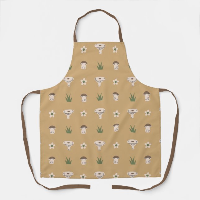 Tablier Cute Motif de champignons (Recto)
