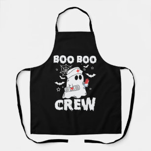 Tablier Cute Nurse Boo Boo Crew Halloween Nurse Ghost