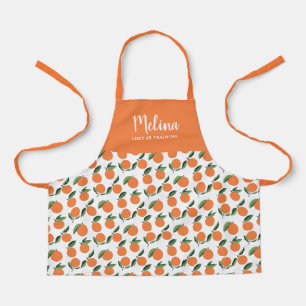 Tablier Cute Oranges Motifs Filles Chef en formation