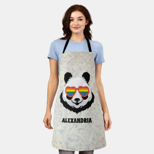 Tablier Cute Ours Panda Arc en ciel LGBTQ