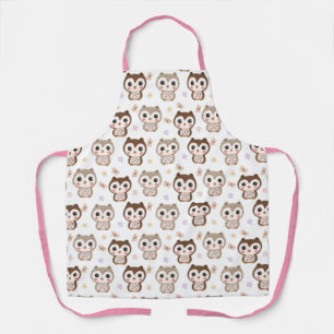 Tablier Cute Owl Motif