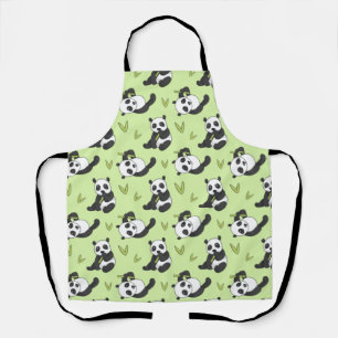 Tablier Cute Panda bamboo Animal Pattern Gift Cute Summer