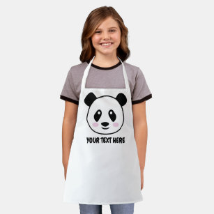 Tablier Cute panda ours dessin animé cuisine et cuisson en
