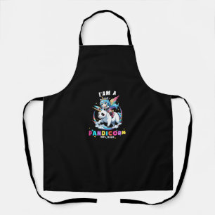 Tablier Cute Panda Unicorn Je suis Pandicorne Magique Fill