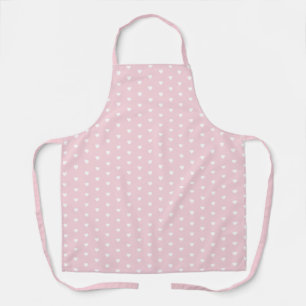 Tablier Cute Pastel Pink Heart Motif Baker