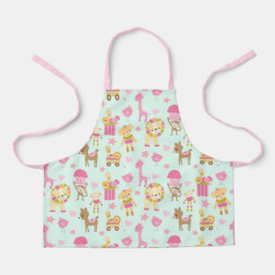 Tablier Cute Pattern avec Whimsical Animals & Toys