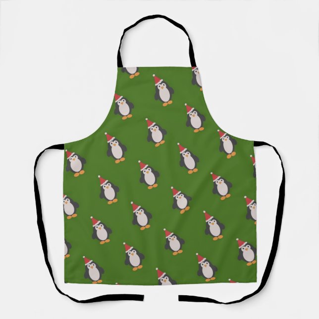 Tablier Cute Père Noël Penguin (Recto)