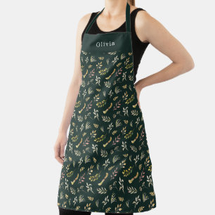 Tablier Cute Personalised Autumn And Fall Pattern Apron.