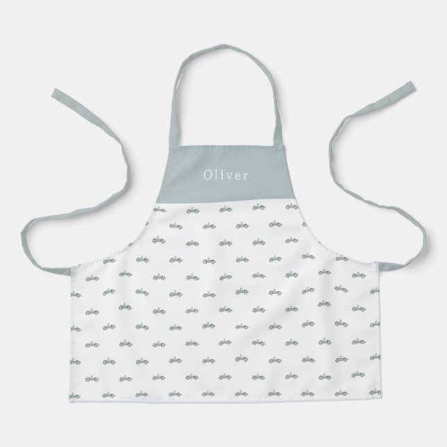 Tablier Cute Personalised Car Pattern Apron (Recto)