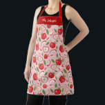 Tablier Cute Pink enseignant motif Apple<br><div class="desc">Un tablier d'enseignant amusant avec un motif de pomme sur un arrière - plan rose. Conçu pour vous par Blackberry Boulevard.</div>