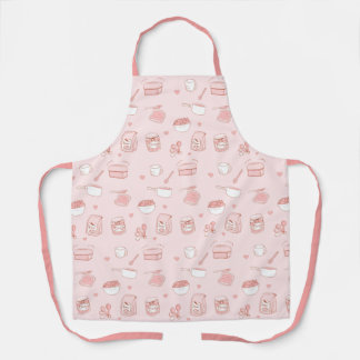 Tablier Cute Pink Jam and Bread Making and Baking Hobby