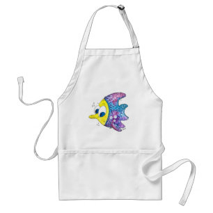 Tablier Cute poisson blanc coloré