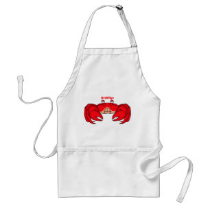 Tablier Cute red crab cartoon