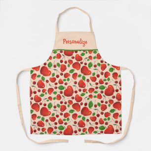 Tablier Cute rétro Cerises Fruit Orchard Motif