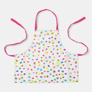 Tablier Cute rose et blanc pois pois art enfants