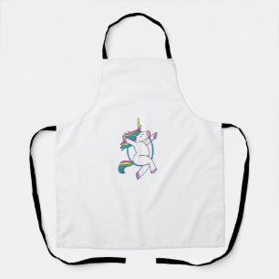 Tablier Cute Unicorn sur un cerceau aérien - Illustration