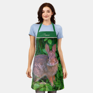 Tablier Cute Wild Brown lapin Animal personnalisé