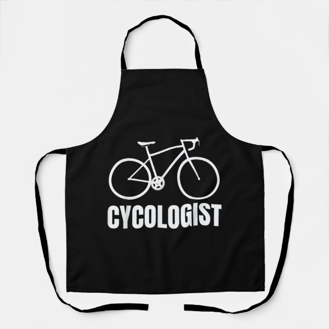 Tablier Cycologiste Funny Vélo cadeau (Recto)