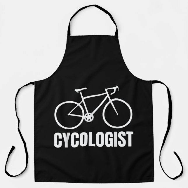 Tablier Cycologiste Funny Vélo cadeau (Recto)