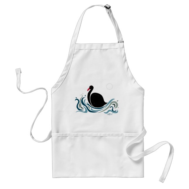 Tablier Cygne noir (Devant)