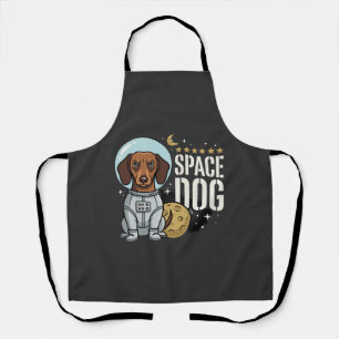 Tablier Dachshund Chien Spatial Astronaute Vecteur