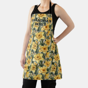 Tablier Daffodique de Pâques Modèle Floral Cadeau pour gra