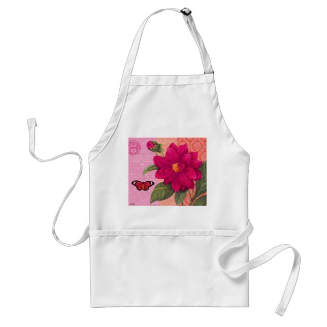 Tablier dahlia vintage moderne (Devant)