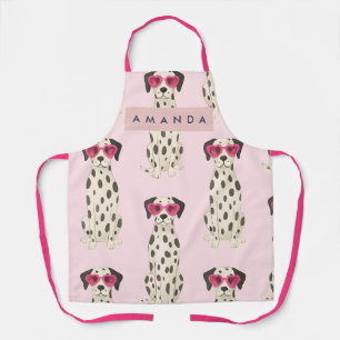 Tablier Dalmatien Personnalisé avec des Lunettes à Monture