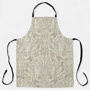 Tablier Damask Neutre de Cottage de Campagne Français