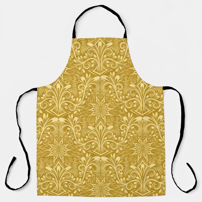 Tablier Damask sans couture motif répétant arrière - plan. (Recto)