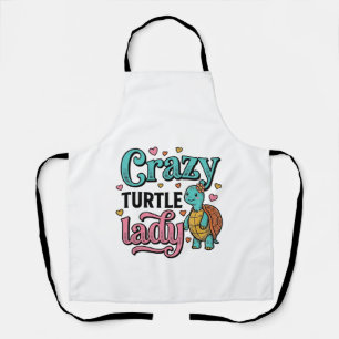 Tablier Dame Tortue Folle Dessin de Gravure Vintage_1