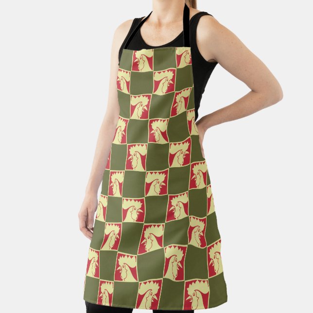 Tablier Damier Coq (Insitu)