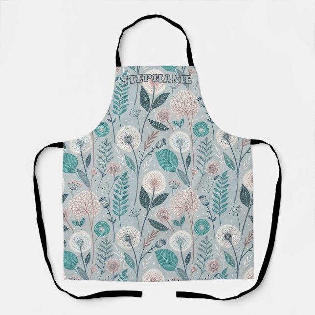 Tablier Dandelion Whimsical & Floral Folk Art Seamless (2) (Recto)