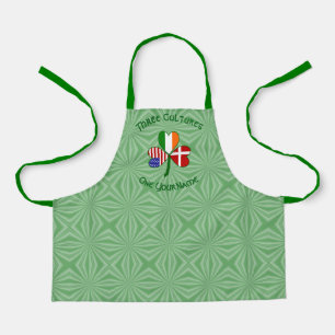 Tablier Dano-Irlandais Drapeau Américain Trèfle