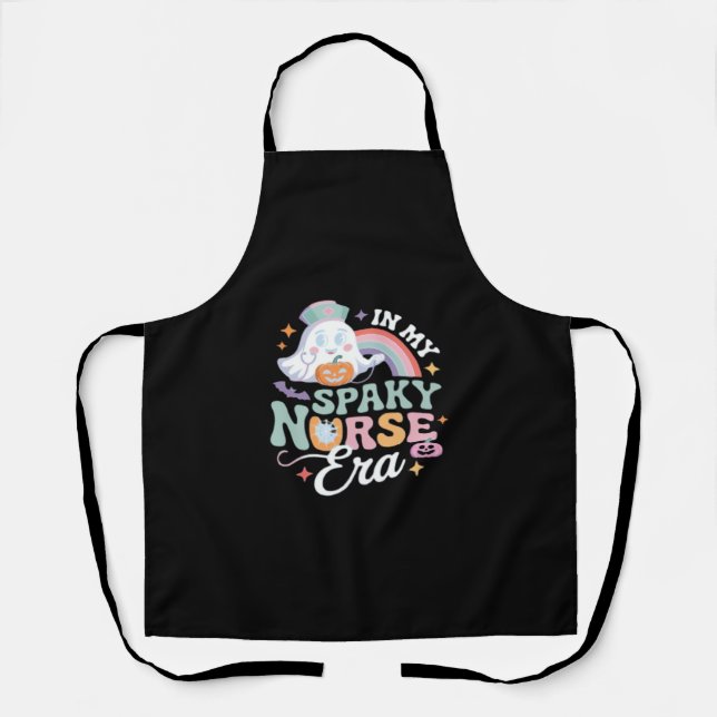 Tablier Dans Mon Époque Éffrayante Infirmière Halloween Tr (Recto)