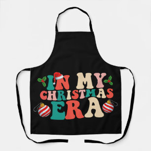Tablier Dans mon ère de Noël Saison des fêtes groove
