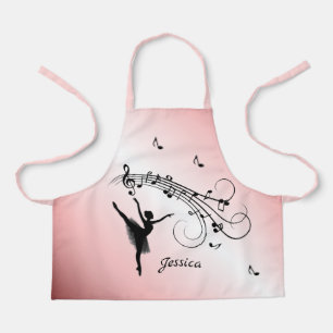 Tablier Danse Extraordinaire Ballerina avec musique rose