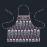 Tablier Dark Mark Geometric Icon Pattern<br><div class="desc">Embrace the darker side of the wizarding world with this bold Dark Mark inspired pattern design. Featuring an all-over repeat of skulls entwined with serpents, magical symbols, and subtle sparkling accents, this striking artwork captures the mysterious and powerful aesthetic associated with the Dark Arts. Set against a deep, moody background,...</div>