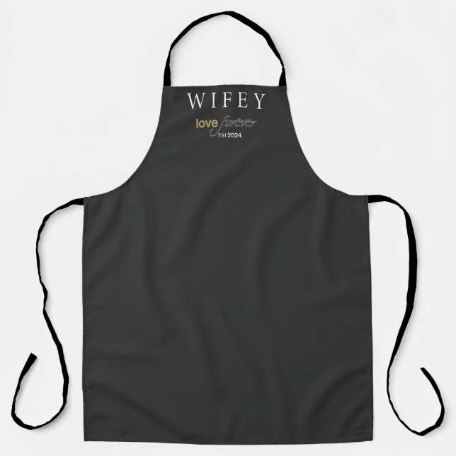 Tablier Date d'inscription de Wifey Eternal Love personnal (Recto)