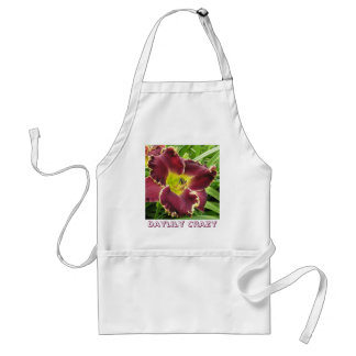 Tablier Daylily fou avec le Daylily pourpre